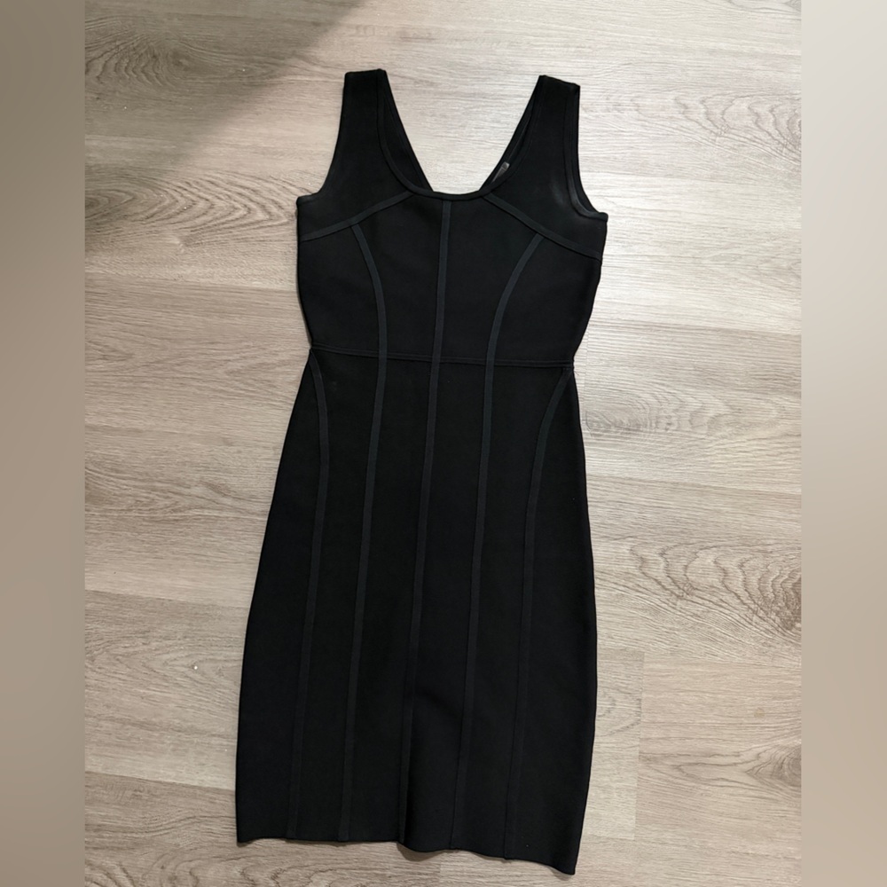 BCBGMaxAzria Classic Black Mini Dress - Picture 2 of 12
